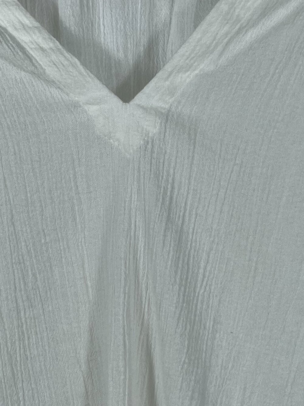 Pure Jill White Embroidered Cotton Gauze Boho Tunic Top L NWOT - Picture 6 of 11